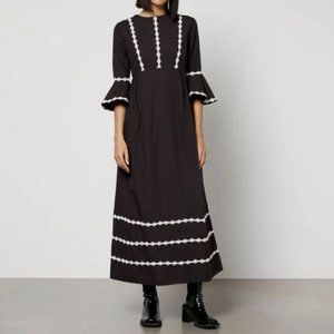 NWT Batsheva Marina Empire Waist Maxi Dress With Pockets Size 6